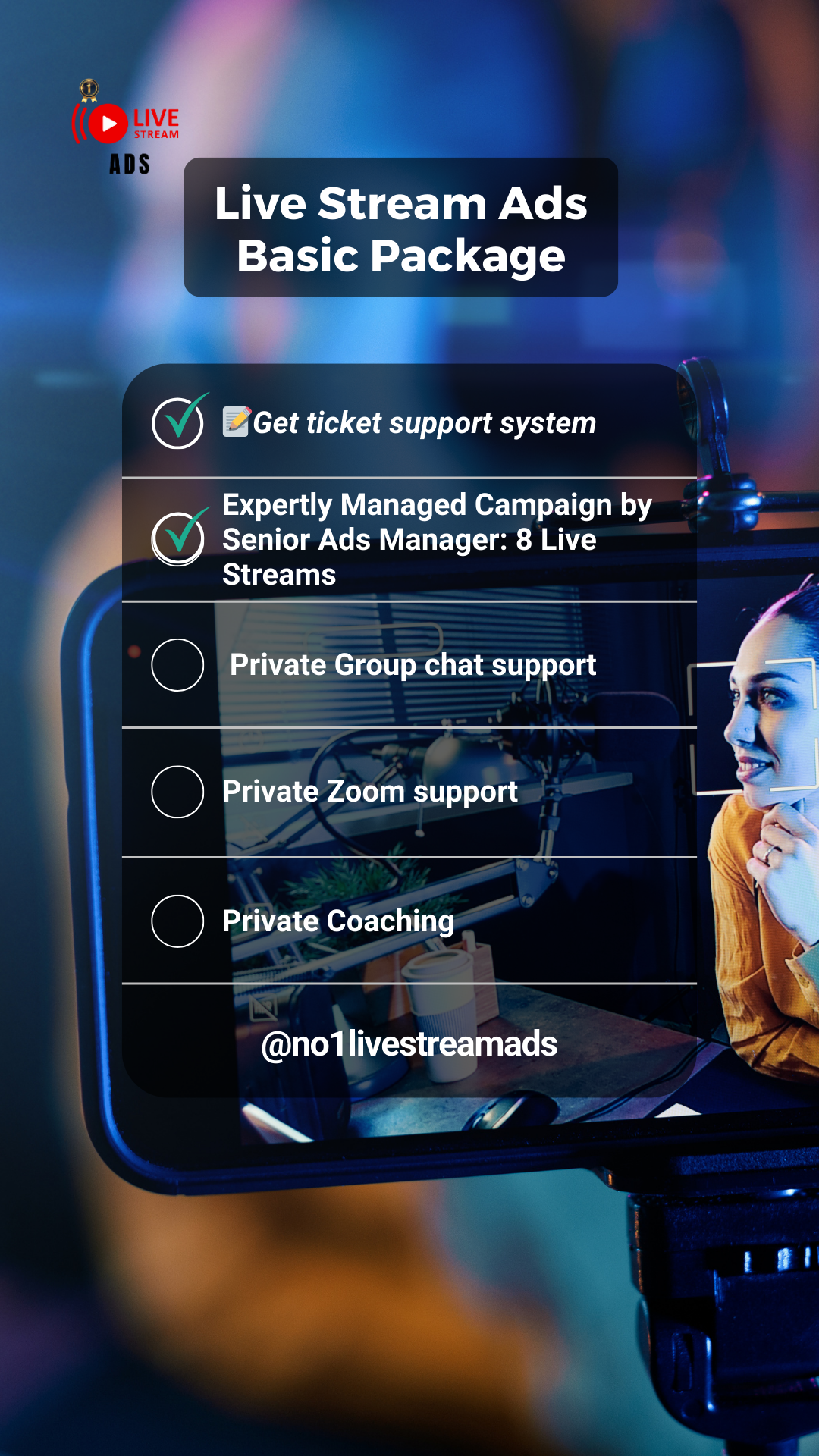 Facebook Live Stream Ads Basic Package